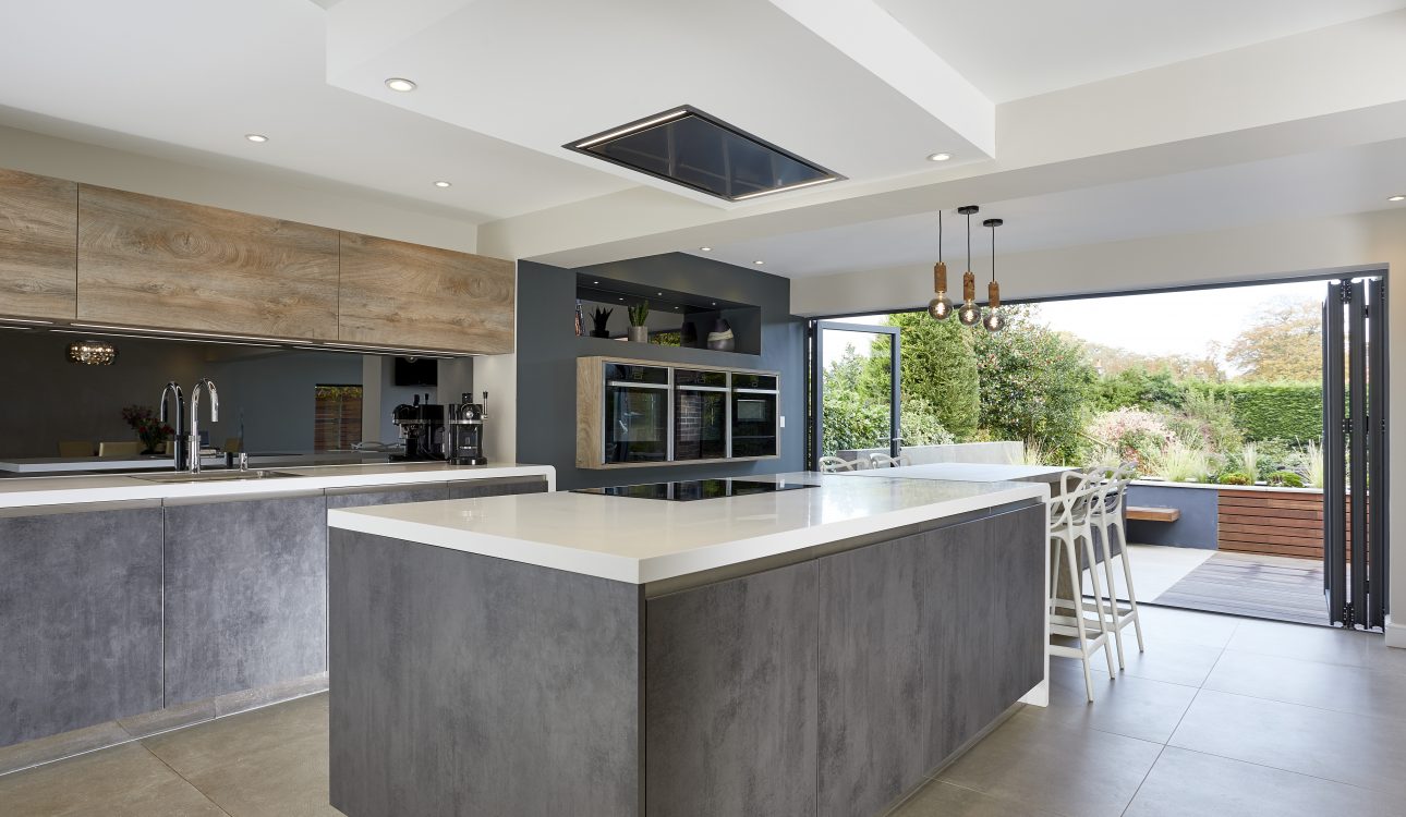 open plan kitchen design